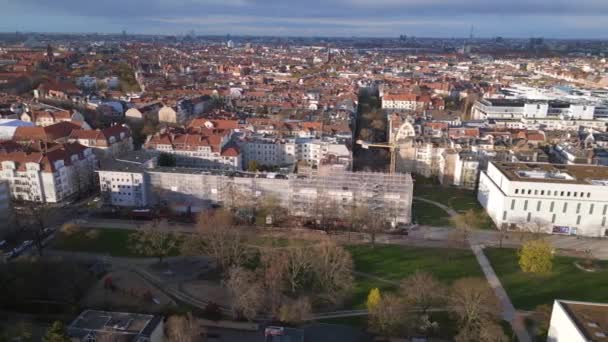 Distrito Steglitz Alemania Boom Deslizante Derecha Drone Uhd Filmación Cinematográfica — Vídeos de Stock