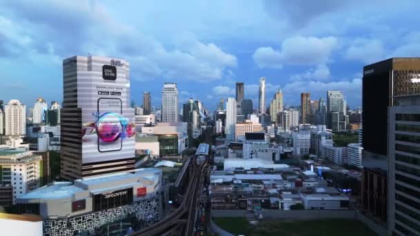 Bangkok Miasto Powiat Siam Tajlandia 2022 Prędkość Rampa Hiperlapse Ruchulapse — Wideo stockowe