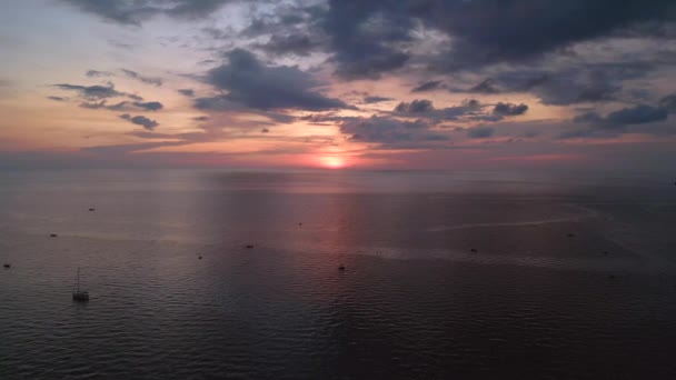 Захід Сонця Самотньому Острові Біч Райський Острів Чанг 2022 Панорама — стокове відео