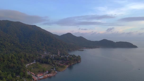 Solitário Praia Sonho Paraíso Ilha Koh Chang Tailandês2022 Panorama Visão — Vídeo de Stock
