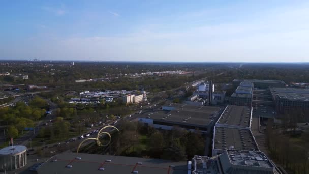 Berlin City Radio Tower Funkturm Exhibition Center Icc Very Close — Stock Video