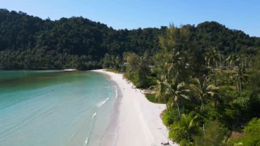 Cennet adası koh kood rüya plajı Ao Phrao, thailand 2022 İHA 4k... sinematik görüntüler..