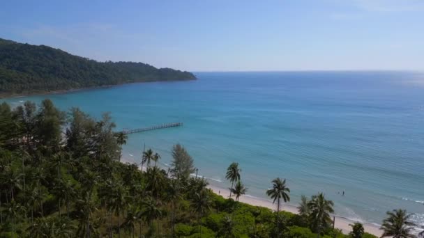 Paradicsom Sziget Koh Kood Álom Beach Phrao Thaiföld 2022 Átrepülés — Stock videók