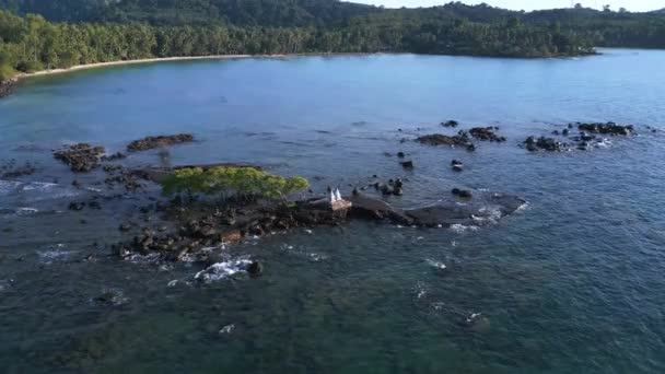 Koh Kood Paradise Island Dream Natural Beach Таиланд 2022 Panorama — стоковое видео