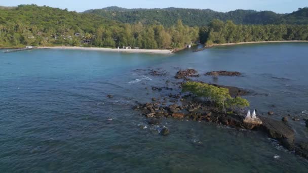 Koh Kood Paradiso Isola Sogno Naturale Spiaggia Thailandia 2022 Panoramica — Video Stock