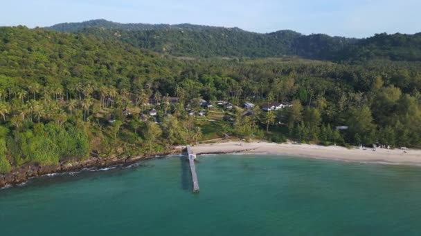 Koh Kood Paradise Island Dream Natural Beach Таиланд 2022 Wide — стоковое видео