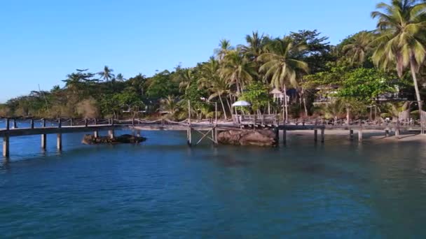 Noi Bay Kut Lagoon Island Thaïlande Rotation Vers Drone Droit — Video