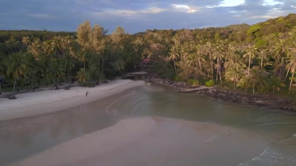 Evening Khlong Hin Beach Dream Island Koh Kood Thailand 2022 — Stock Video