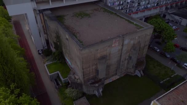 Berlin World War Bunker Edificio Apartamentos Distrito Ciudad Shoeneberg Alemania — Vídeos de Stock