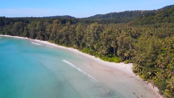 Jak Παραλία Λιμνοθάλασσα Κόλπο Στο Φυσικό Παράδεισο Kut Ταϊλάνδη Καλοκαίρι — Αρχείο Βίντεο