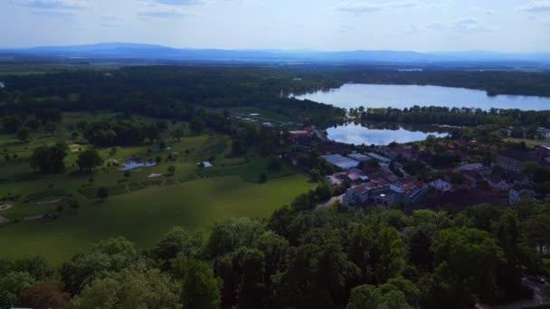 Hluboka Nad Vltavou Cuento Hadas Castillo Blanco República Checa Zona — Vídeo de stock