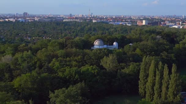 Berlin City Astronomical Observatory Germany Europe Summer Day 2023 Panorama — Stock Video