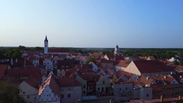 Stad Trebon Wittingau Zuid Bohemen Tsjechische Republiek Europa Zomer 2023 — Stockvideo
