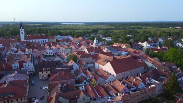 Cidade Trebon Wittingau Boêmia Sul República Checa Europa Verão 2023 — Vídeo de Stock