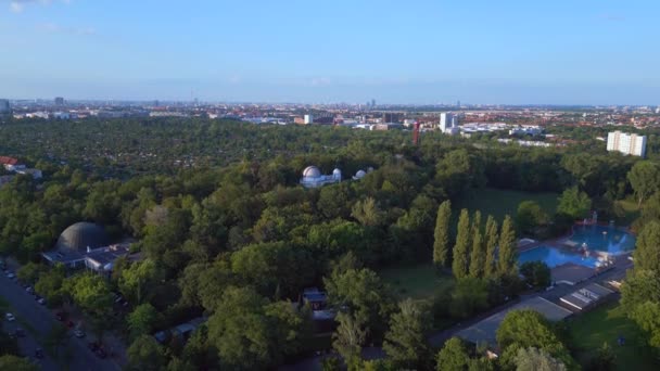 Berlin Miasto Planetarium Niemcy Europie Letni Dzień 2023 Roku Przegląd — Wideo stockowe