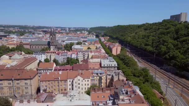 Prague Centro Cidade República Checa Europa Verão 2023 Rampa Velocidade — Vídeo de Stock