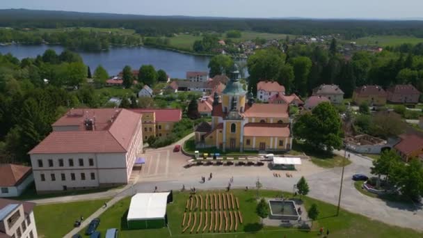 Церковь Холме Деревне Хлум Чешской Республике Европа Летний День 2023 — стоковое видео