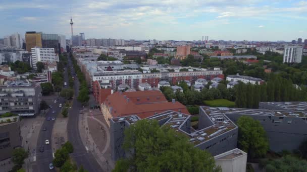 Еврейский Музей Берлин Либескинд Билдинг Германия Летний День 2023 — стоковое видео