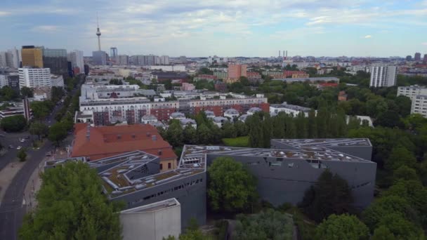 Jewish Museum City Berlin Libeskind Building Tyskland Sommardag 2023 Boom — Stockvideo
