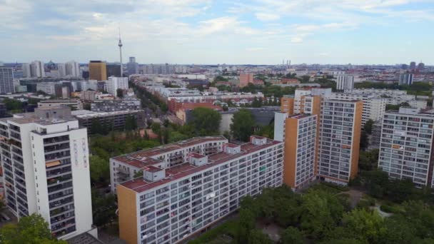 Getto Binası Mehringplatz Şehri Berlin Almanya Yaz Günü 2023 Patlama — Stok video