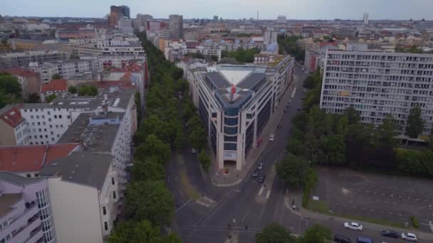 Parteivorstand Stadt Berlin Deutschland Sommertag 2023 Absteigend Drohne Cinematic — Stockvideo