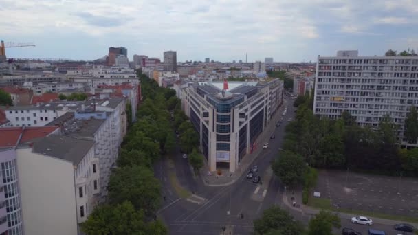 Parteivorstand Stadt Berlin Deutschland Sommertag 2023 Ziehen Drohne Cinematic — Stockvideo