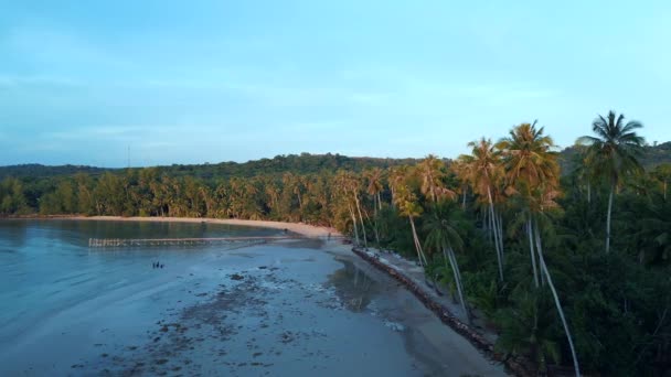 Natural Beach Bay Thailand Golden Hour Lagoon Koh Kood 2022 — Stok Video