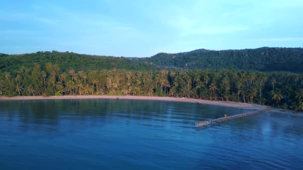 Spiaggia Naturale Baia Thailandia Ora Oro Laguna Koh Kood 2022 — Video Stock