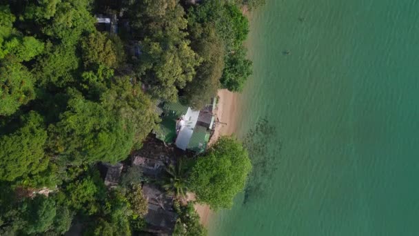 Sesuv Bahna Zničen Rozbité Beach Resort Chang Island Thajsko 2022 — Stock video