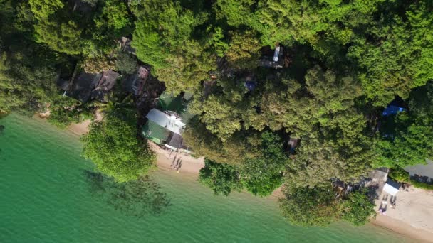 Deslizamiento Tierra Destruido Roto Arruinado Beach Resort Chang Island Tailandia — Vídeo de stock
