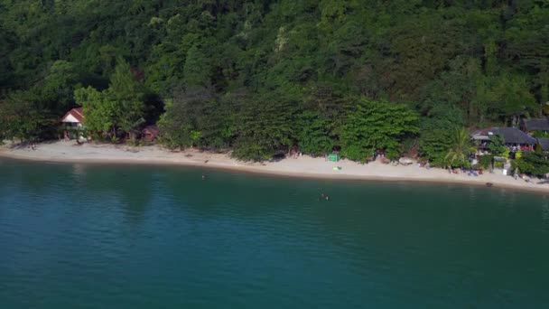 Hütten Resort Beach Bungalows Chang Hilly Island Thailand 2022 Panorama — Stockvideo
