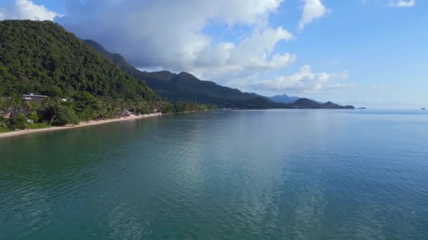 Resort Beach Balows Остров Чанг Хилли Таиланд 20Th Panorama Обзор — стоковое видео