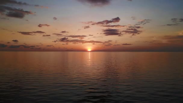Sunset Clouds Sun Ocean Beach Chang Island Thailand 2022 Panoráma — Stock videók
