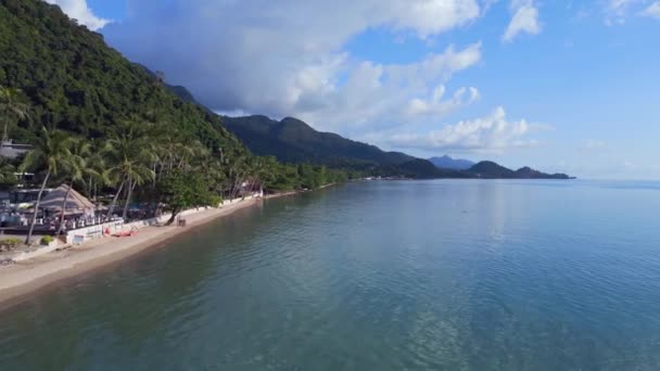 Chaty Resort Beach Bungalovy Chang Hilly Island Thajsko 2022 Let — Stock video