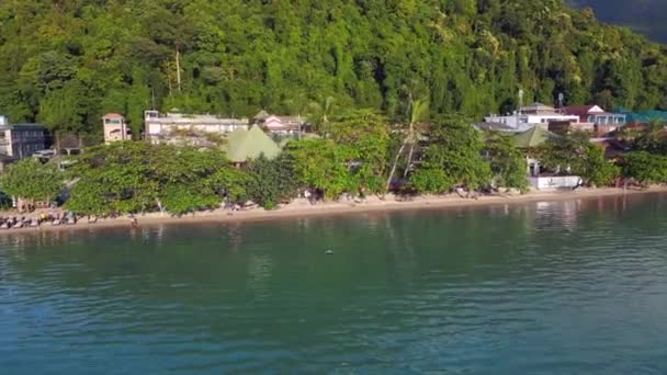Chang Village Huts Resort Beach Hotel Mountainous Island Thailand 2022 — Αρχείο Βίντεο