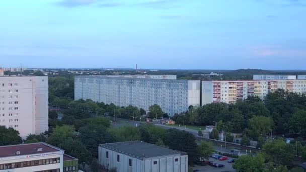 Berlín Sídliště Marzahn Německo Panelový Systém Budovy Prefabrikovaný Bytový Komplex — Stock video