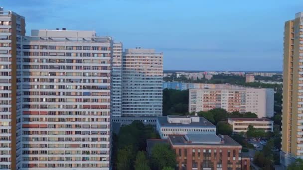 Berliinin Kaupungin Asuntorakennus Marzahn Saksa Paneelijärjestelmä Rakennus Tehdasvalmisteinen Kotelo Monimutkainen — kuvapankkivideo