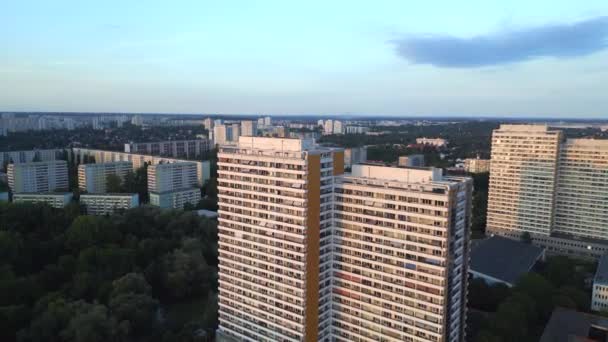 Berlin Miasto Osiedle Marzahn Niemcy Budynek Systemu Panelowego Prefabrykowany Kompleks — Wideo stockowe