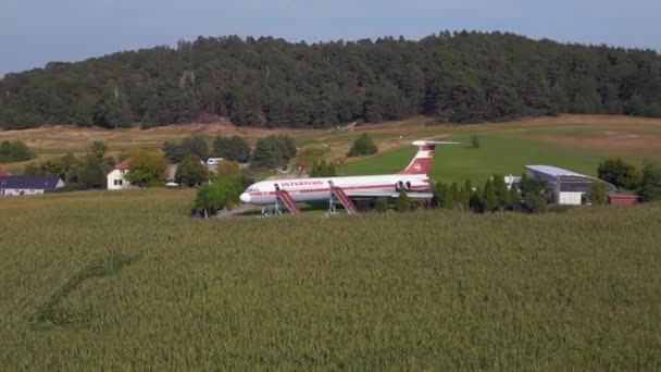 Avions Sol Champs Vallonnés Été Brandebourg Allemagne Été Large Orbite — Video