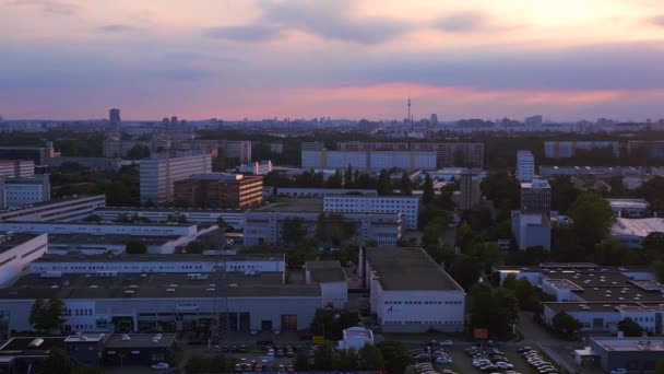 Berlin City Housing Estate Marzahn Germany Panel System Building Prefabricated — Stock Video