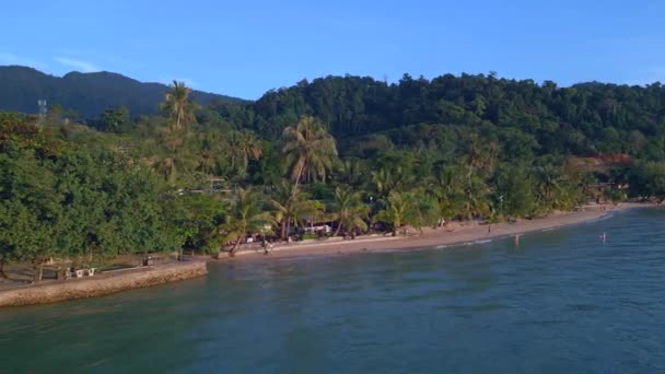 Backpacker Insel Thailand Koh Chang Kai Bae Beach Abend 2022 — Stockvideo