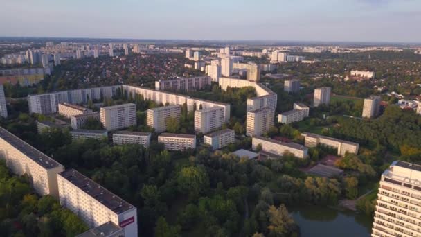 Berlin Kota Perumahan Marzahn Jerman Bangunan Sistem Panel Kompleks Perumahan — Stok Video