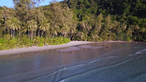 Kut Thai Long Tail Boot Der Bucht Lagune Strand Thailand — Stockvideo