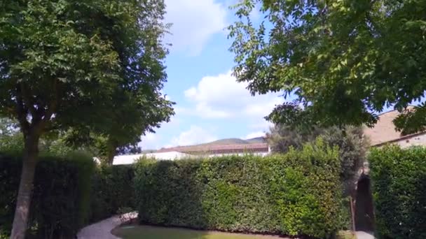 Toskana Villa Italien Charlie House Landleben Überflugdrohne Filmisch — Stockvideo