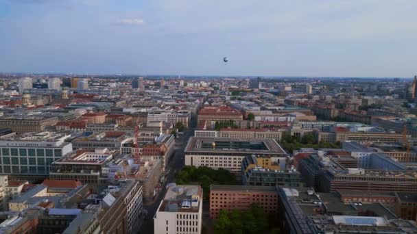Berlin Belvárosában Németország Európa Nyári Nap 2023 Panoráma Áttekintés Drón — Stock videók