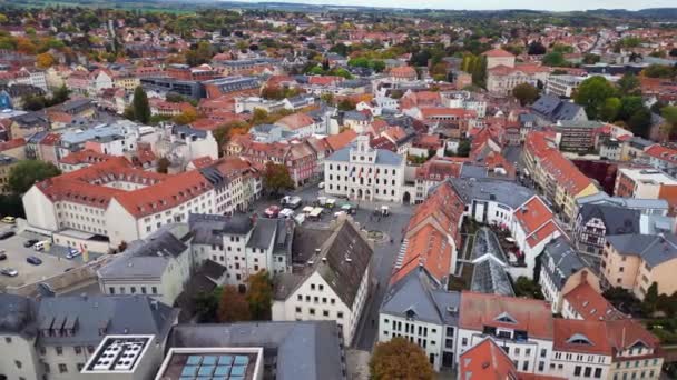 Weimar Oude Stad Culturele Stad Thüringen Duitsland Herfst 2023 Breed — Stockvideo