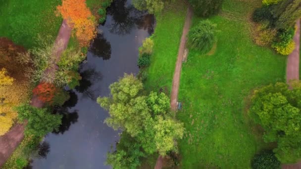 威玛历史公园图林根德国沦陷23 俯仰无人驾驶飞机4K镜头 — 图库视频影像