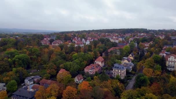 Weimar Oude Stad Culturele Stad Thüringen Duitsland Herfst 2023 Rotatie — Stockvideo