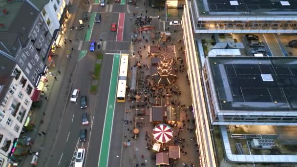 베를린 Steglitz 크리스마스 Drone4K 동영상 — 비디오