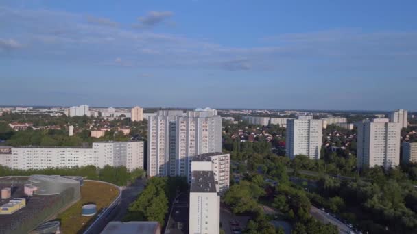 Панельная Система Строительства Берлин Марцан Германия Европа Летом 2023 Года — стоковое видео